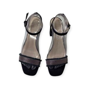 Pelle‎ moda Elegant Black Ankle Strap Sandals